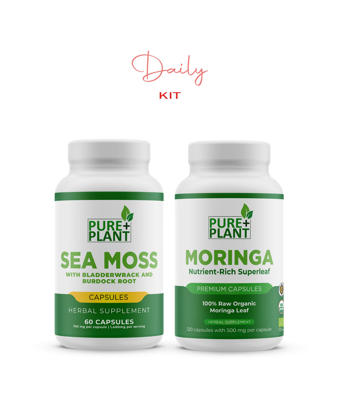 Daily Kit - Sea Moss + Moringa - Pure Plant Plus