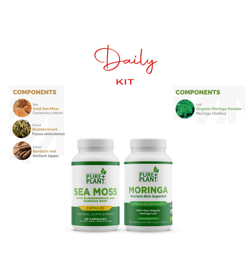 Daily Kit - Sea Moss + Moringa - Pure Plant Plus