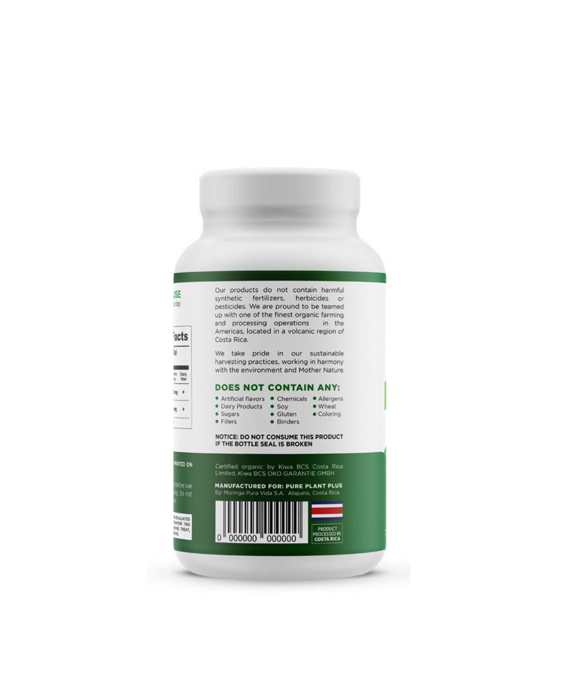 Moringa-Capsules-From Costa Rica-Pure Plant Plus