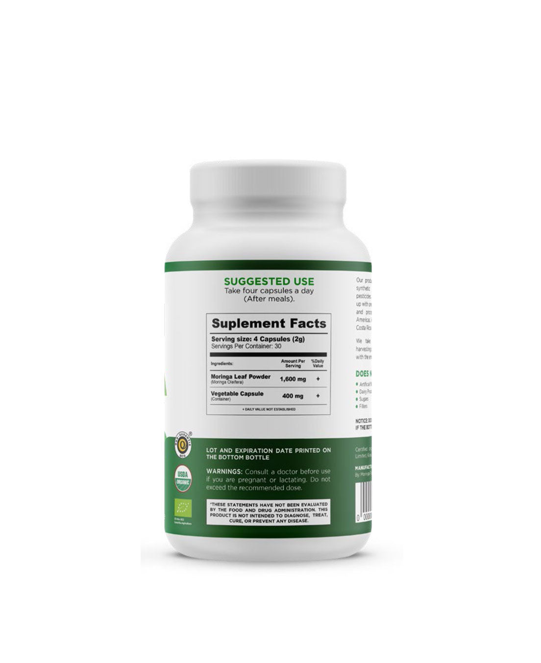 Moringa-Capsules-From Costa Rica-Pure Plant Plus
