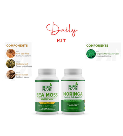 Daily Kit - Sea Moss + Moringa - Pure Plant Plus