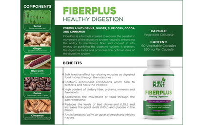 Fiber Plus Capsules- Digestion - Pure Plant Plus