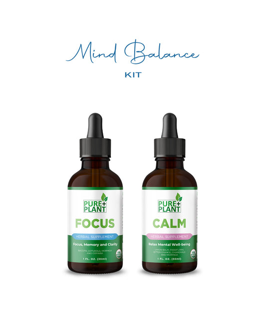 Mind Balance Kit-Natural support for Focus & Calm- Pure Plant Plus