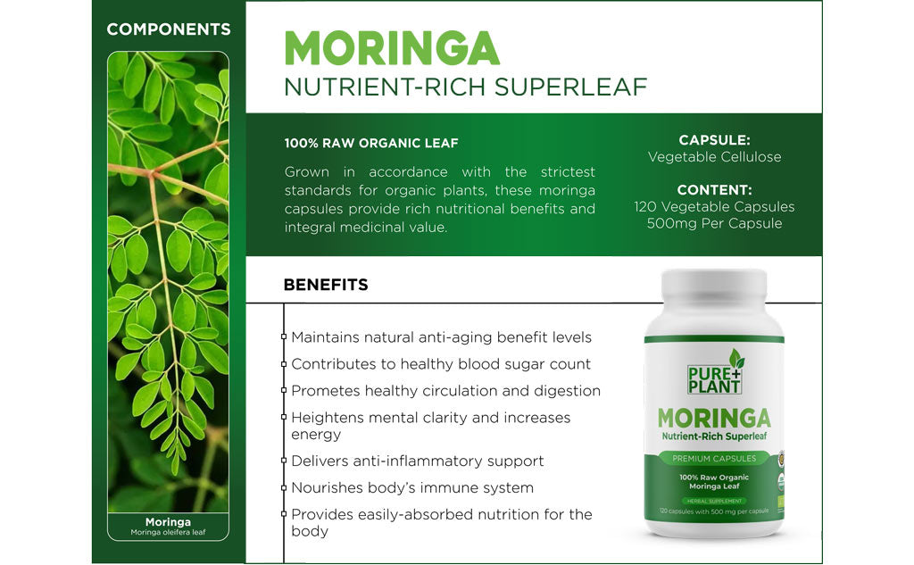 Moringa-Capsules-From Costa Rica-Pure Plant Plus