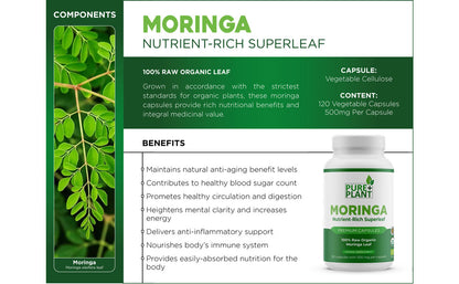 Moringa-Capsules-From Costa Rica-Pure Plant Plus