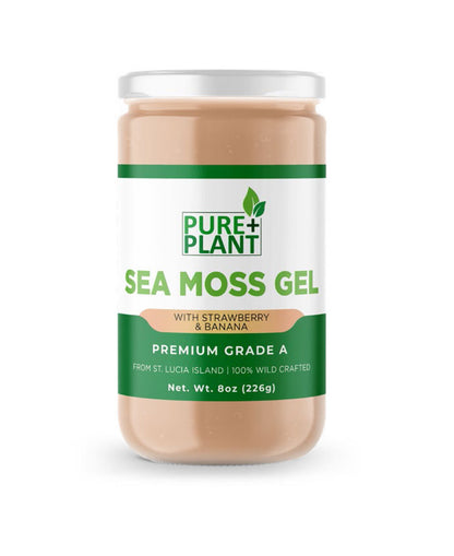 Sea Moss Gel with Strawberry and Banana - Pure Plant Plus