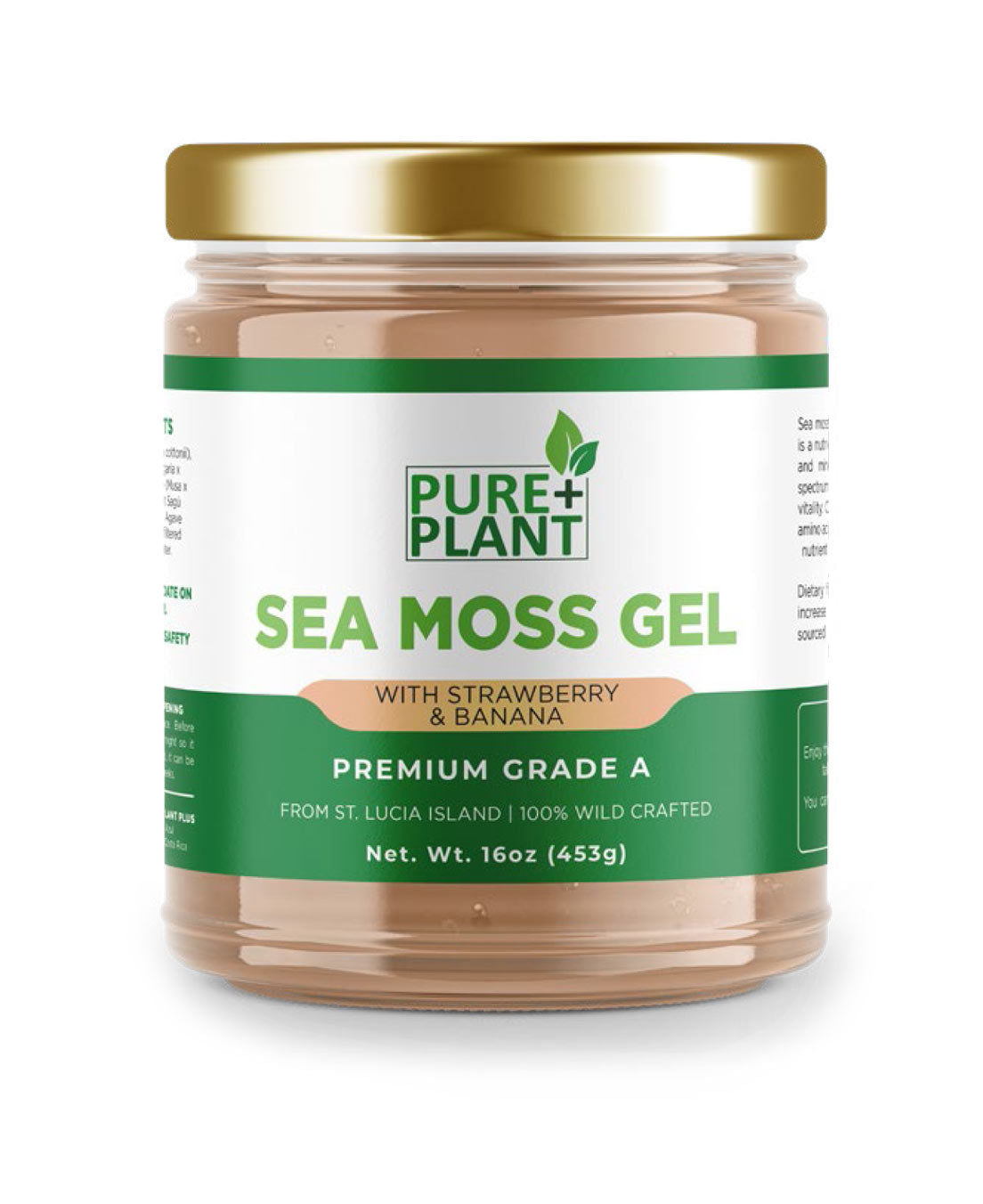 Sea Moss Gel with Strawberry and Banana - Pure Plant Plus