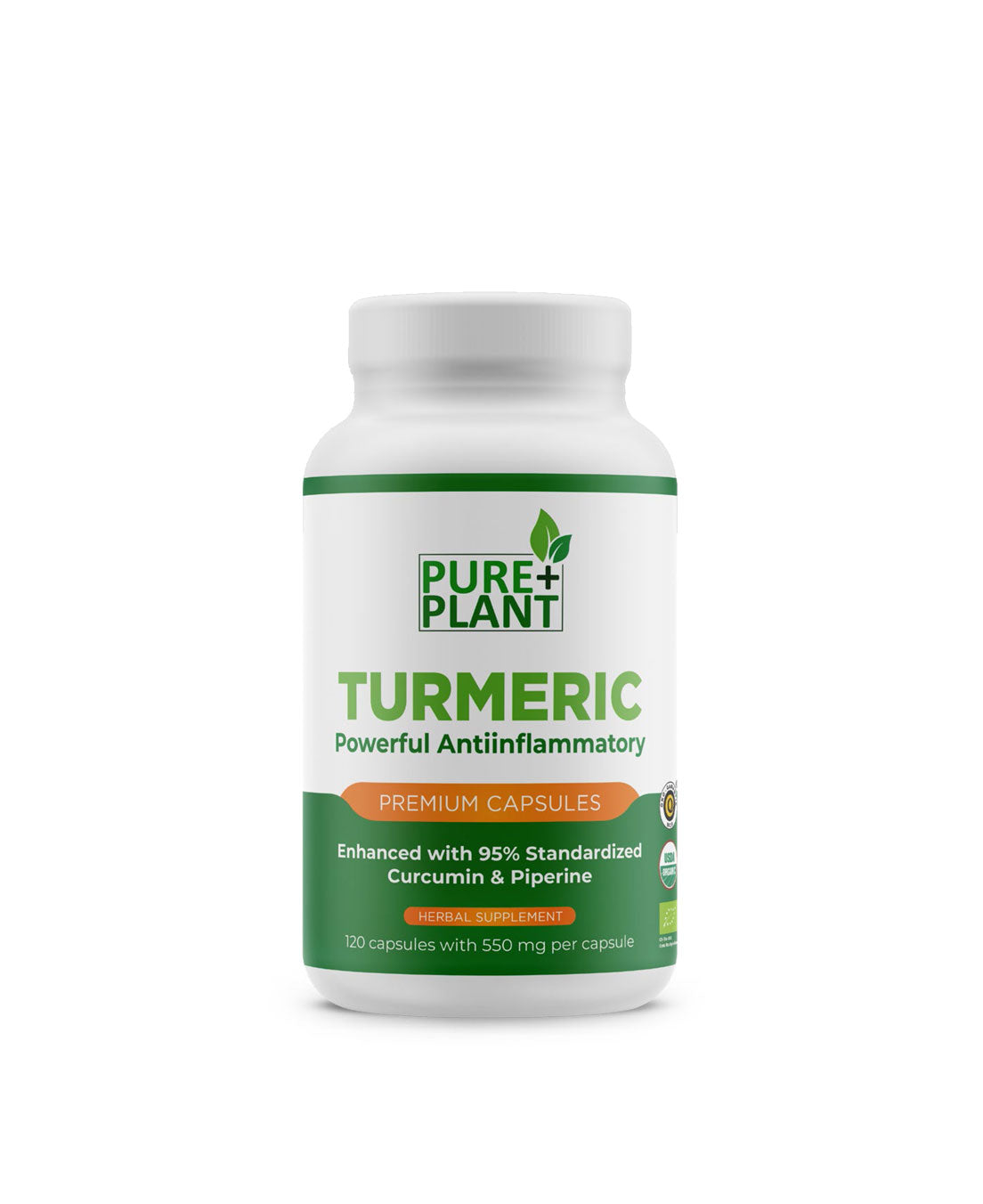 Turmeric Capsules-ANTIINFLAMMATORY-Pure Plant Plus