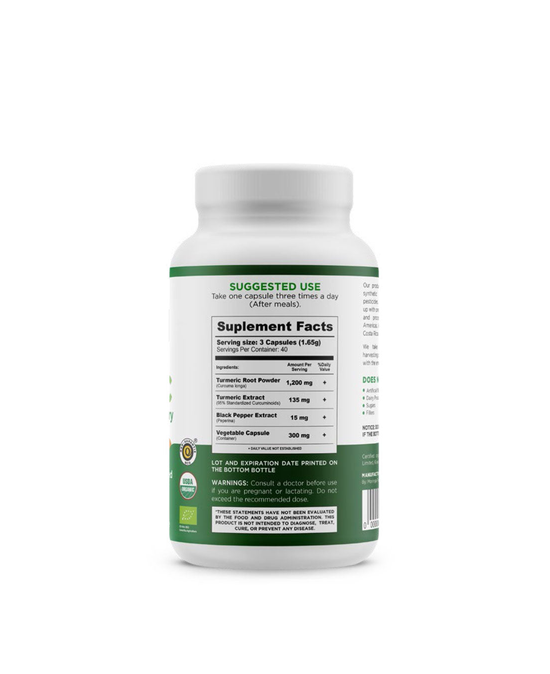 Turmeric Capsules-ANTIINFLAMMATORY-Pure Plant Plus