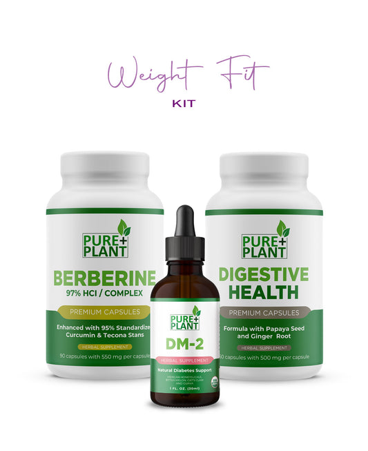 Weight Fit Kit-Berberine & DM2 & Papaya & Ginger-Pure Plant Plus