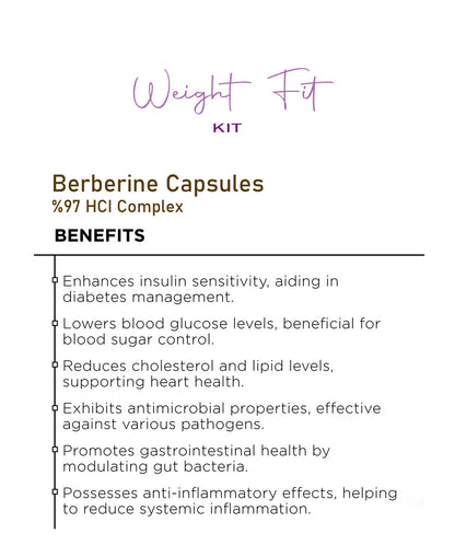 Weight Fit Kit-Berberine & DM2 & Papaya & Ginger-Pure Plant Plus